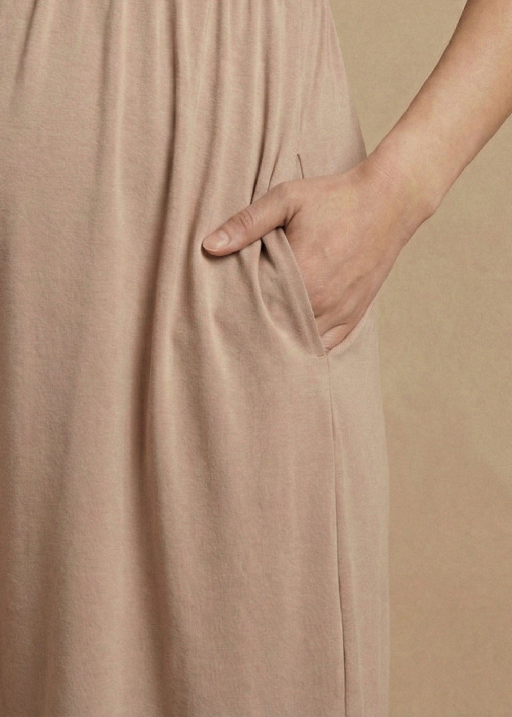 Luxe Oat Ribbon Dress