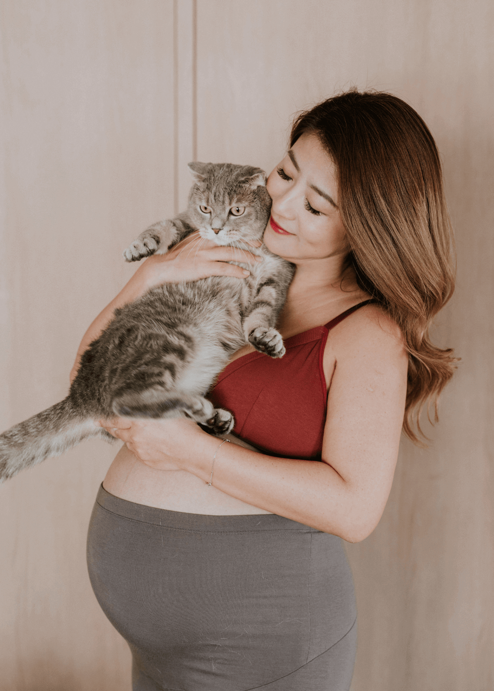 Stella Ng Wearing Brooklyn Triangle Nursing Bra