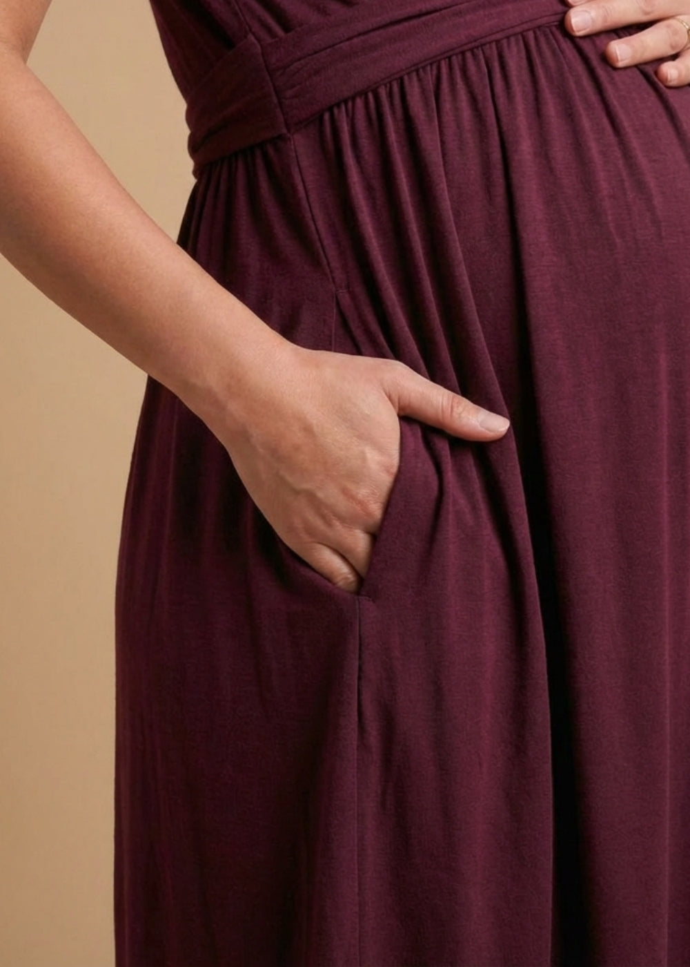 Twilight Plum Ribbon Dress