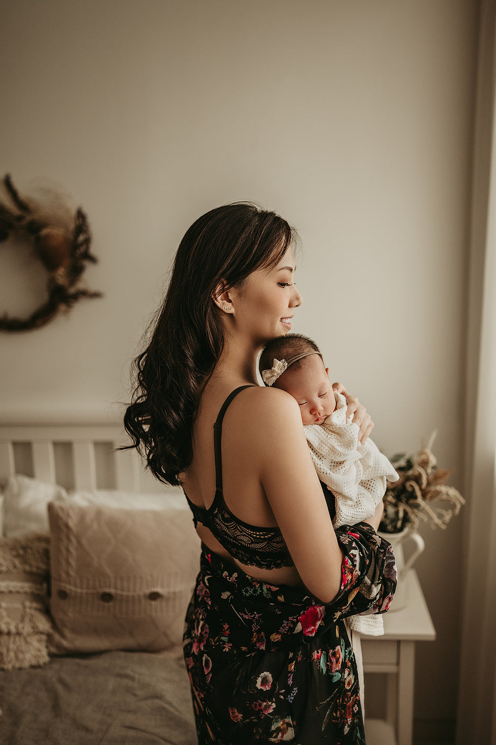 Avery Dove Black Nursing Bralette