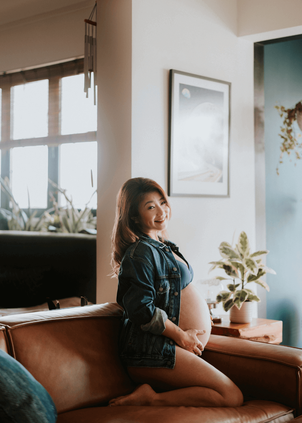 Stella Ng Wearing Brooklyn Triangle Bra