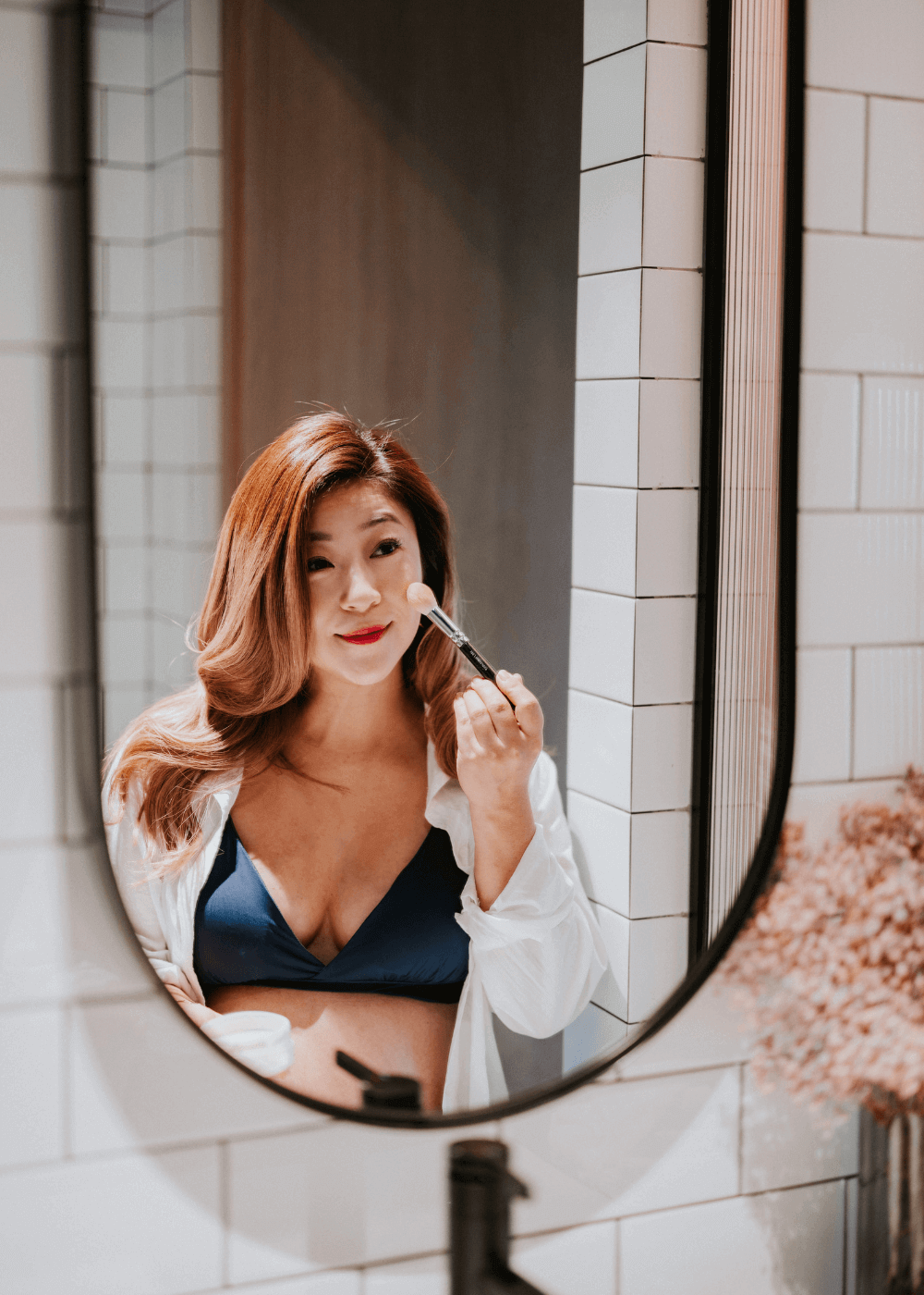 Stella Ng Wearing Brooklyn Triangle Bra