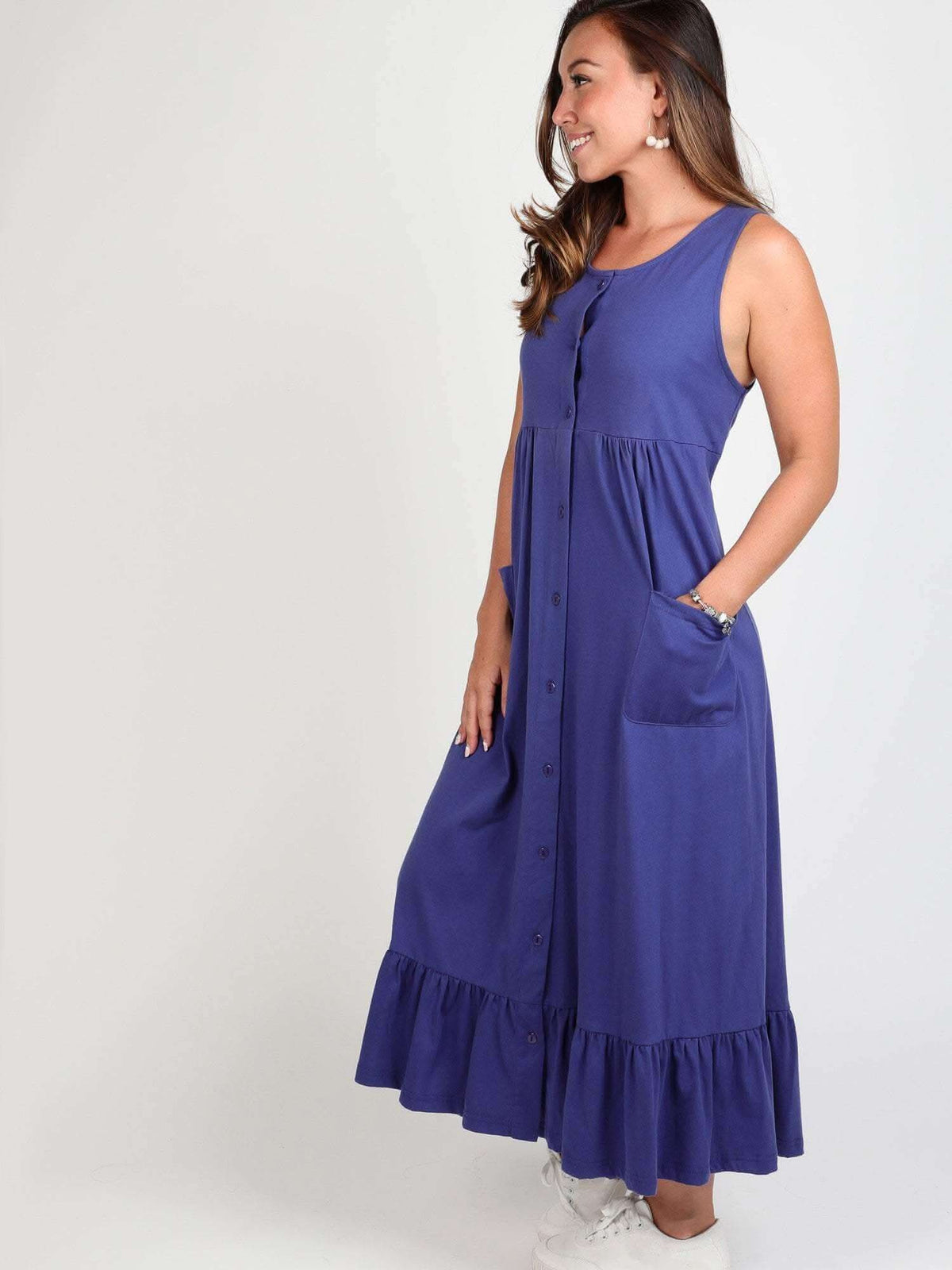 Georgia Ruffled Tank Dress - Lovemère