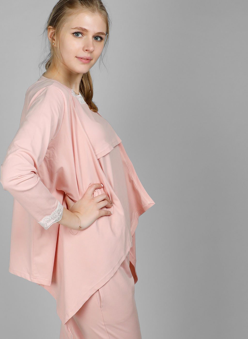Lovemère Sleepwear Blush Pink Maternity & Nursing Pajamas